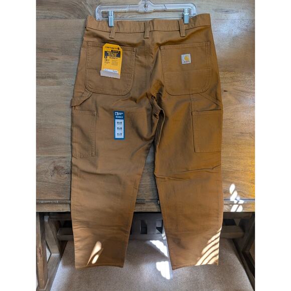 Carhartt Utility Work Pants Men 34x32 Brown Rugged Flex Relaxed Double-Front NWT - Picture 2 of 4